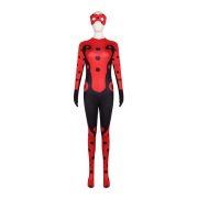 Miracle Girl Cosplay Suit Adult Stage Performance Costume Reddy Ladybug Sixth Season Marina Jumpsuit Tight Performance Outfit