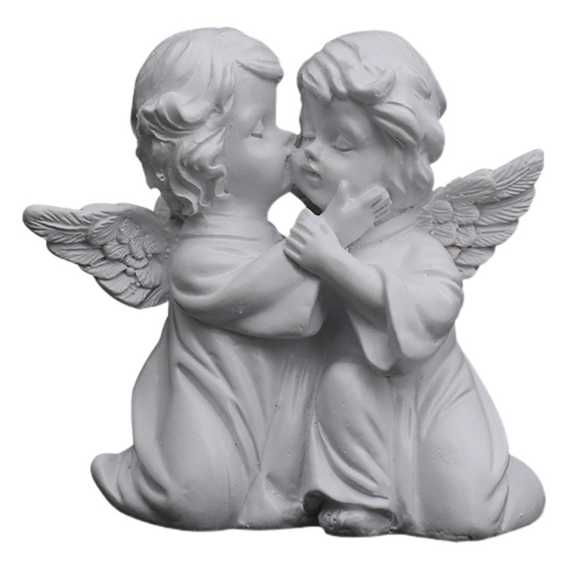 O1CN01gqVS7F1Bs2xIxjPMG_0-0-cib.jpg Nordic Cute Angel Couple Decorative Ornaments Customizable Resin Artwork for Living Room Entrance TV Cabinet Bar Home Decor - Image 1