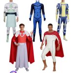 Unstoppable Hero Cosplay Suit Adult Stage Performance Costume All-In-One Battle Suit Halloween Party Performance Clothes