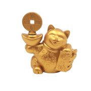 Attracting Wealth Cat Figurine Custom Metal Badge Rotatable Home Decor Lucky Charm Money Symbol Desktop Ornaments Wholesale Dropshipping - Image 5
