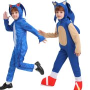 Sonic Cartoon Super Speedy Little Boy Cosplay Game Costume Adult Stage Performance Stage Outfit - Image 2