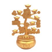 Alloy Fortune Tree Rotating Money Pot Wealth Attraction Office Living Room Decor Custom Metal Medal Badge Gift Lucky Charm - Image 5