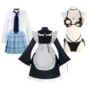 Adult Cosplay Maid Costume Happy Harbor Sea Dream Stage Performance Swimwear Bikini Beachwear for Women - Image 2