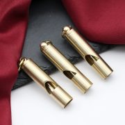 Bronze Tone Keychain Whistle Custom Metal Medal Badge Outdoor Training Coaches Metal Craftwork Lanyard Whistle - Image 2