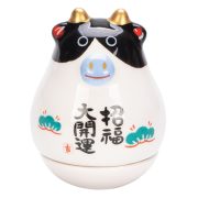 文创 ZAKKA日式创意礼品 陶瓷猫车载摆件 十二生肖招财猫不倒翁 - Image 6