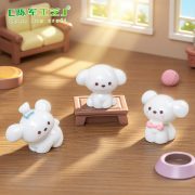 Adorable Butterfly Bow Dog Toy Micro Landscape Customizable Decorative Ornament Resin Craft DIY Dollhouse Car Desktop Decoration - Image 3