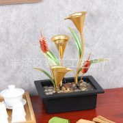 Home Decor Cross-Border Wealth Attracting Flowing Water Fountain Ornament TV Cabinet Office Front Desk Decoration Item - Image 4