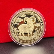 新年开运生肖羊实心纪念币立体浮雕纪念章伴手礼羊年金属礼品会销 - Image 3