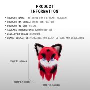Cartoon Animal Headset Plush Animal Mask Breathable Wearable Custom Mascot Costume for Cosplay Performance Animal Suit - Image 3