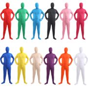 Adult Halloween Cosplay Costume Tight One-Piece Invisible Man Black Suit Stage Performance Clothing for Men - Image 4