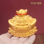 2026 Wealth Attracting Gold Coin Ornament Custom Metal Medal Badge Office Living Room Desktop Decorations Prosperous Year - Image 2
