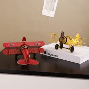 复古怀旧铁艺飞机模型摆件战斗机航空模型玩具家居办公室卧室摆设 - Image 4