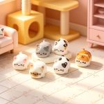 Cartoon Cute Customizable Decorative Ornament Small Cat Figurine Animal Toy Desktop Decoration Resin Craft Accessory