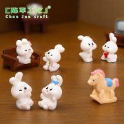 Creative Customizable Miniature Rabbit Doll Decorative Ornaments Blind Box House Decoration Accessories Resin Crafts - Image 2