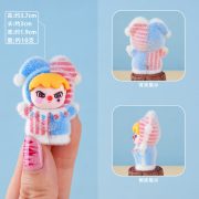 Creative Flocking Circus Clown Cute Particle Resin Desktop Office Healing Cultural Gift Small Ornament Customizable Decorative - Image 3