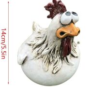 Customizable Decorative Resin Ornament Funny Chicken Fence Decor Garden Yard Artwork Handmade Unique Home Decor - Image 5