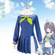 Blue Archive Lagi Rabbit Cosplay Costume Women's JK Suit Anime Game Outfit Japanese Style Sailor Uniform Adult Stage Performance - Image 2