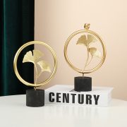 Nordic Luxury Silver Maple Leaf Decoration Metal Craft Creative Home Living Room Bedroom Office Desktop Decorations Custom Metal Medal Badge - Image 5