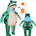 Inflatable Frog Costume Adult Stage Performance Halloween Role-playing Prop Animal Theme Party Costume