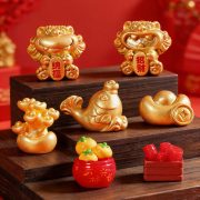 Gold Dragon Home Resin Crafts Customizable Decorative Ornaments Miniature Landscape DIY Accessories Limited Edition for Spring Festival - Image 2