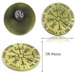 Viking Sun Array Commemorative Coin Virtual Currency Custom Metal Medal Badge Solomon's Virtual Collectible Pin