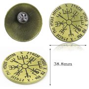 Viking Sun Array Commemorative Coin Virtual Currency Custom Metal Medal Badge Solomon's Virtual Collectible Pin