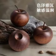 Peaceful Apple Aromatic Decoration American Vintage Style Handmade Essential Oil Diffuser Wooden Apple Ornament - Image 3