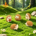 微景观小刺猬公仔园艺diy装饰品配件生态瓶桌面树脂摆件小众手办