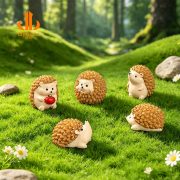 微景观小刺猬公仔园艺diy装饰品配件生态瓶桌面树脂摆件小众手办