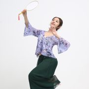 Adult Stage Performance Costume Classic Dance Practice Uniform Women's Modern Dance Split Pants Square Dance Show Outfit - Image 2