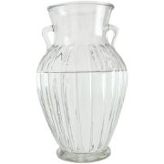 Double-Eared Vertical Transparent Glass Flower Vase Customizable Decorative Ornament for Fresh and Dried Flowers Green Ivy - Image 6