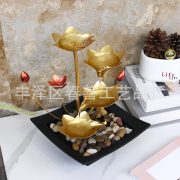 Simple Modern Flowing Water Fountain Ornament Coffee Table TV Cabinet Office Entrance Wealth Attracting Decorative Piece - Image 4