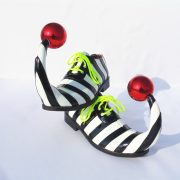 Adult Stage Performance Costume Harlequin Clown Shoe for Magic Show Performance Funny Round Head Clown Outfit for Children and Adults - Image 3