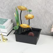 Simplified Desktop Waterwheel Feng Shui Wheel Wealth Attracting Running Water Ornament Craft Moving Water Feature Home Decor - Image 2