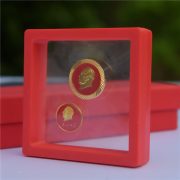 Custom Metal Medal Badge Chairman Mao Memorial Lapel Pin Transparent Red Box Gift Collectible Red Tooth-shaped Lapel Pin