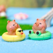 Adorable Capybara Resin Decorative Ornaments Customizable DIY Accessories for Miniature Landscape Summer Water Party Decor - Image 3