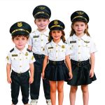 Children's Halloween Police Pilot New Style Female Performance Costume Professional Role-playing Cross-border Adult Stage
