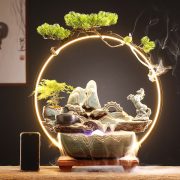New Chinese Style Flowing Water Fountain Ornament for Living Room Office Desktop Moving In Business Opening Gifts Feng Shui Wealth Attracting Decoration - Image 2