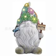 Customizable Outdoor Garden Gnome Decorative Resin Ornament Solar Powered Lawn Courtyard Lamp Customizable Decorative Craft - Image 5