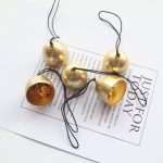 Mini DIY Metal Wind Chimes Bronze Material Accessories Anti-Theft Bell Christmas Decorations Hanging Ornaments Custom Metal Medal Badge