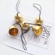 Mini DIY Metal Wind Chimes Bronze Material Accessories Anti-Theft Bell Christmas Decorations Hanging Ornaments Custom Metal Medal Badge