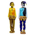 Halloween Children's All-in-One Suit Sun Clown Moon Clown Performance Costume Adult Stage Performance Costume