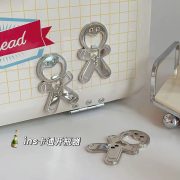 Creative Gingerbread Man Bottle Opener Doll Fridge Magnet Full Moon Wedding Beer Bottle Opener Custom Metal Medal Badge - Image 4