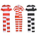 Adult Stage Performance Costume Penguin Man Cosplay Suit Workwear Overalls Festival Party Role-playing Prisoner Outfit