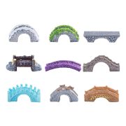 Creative Miniature Customizable Decorative Ornament Stone Board Bridge Retro Wood Series Garden Landscape DIY Accessories - Image 5