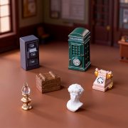 Creative Miniature Detective Agency DIY Dollhouse Decorative Ornaments Customizable Home Desktop Small Figurines - Image 4