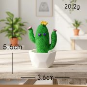 Customizable Creative Miniature Cactus Potted Plant Resin Home Decor DIY Decoration Accessories Tabletop Car Ornament - Image 3