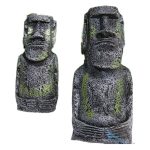 Customizable Decorative Resin Ornaments Aquatic Aquarium Accessories Roman Statue Replica Easter Island Idol Landscape Craft