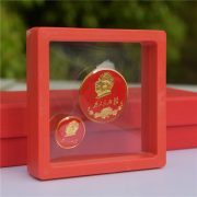Mao Zedong Portrait Badge Collectible Commemorative Metal Medal Tiananmen Service For The People Chest Badge In Transparent Red Box - Image 4