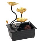 Desktop Waterwheel Flowing Water Fountain Ornament for Living Room Office Front Desk Feng Shui Decoration Source Factory Wholesale
